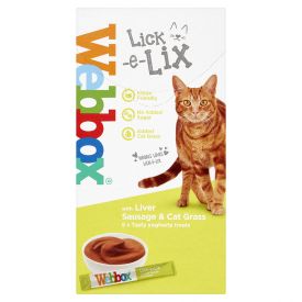 Webbox Lick-e-lix Liver Sausage & Cat Grass